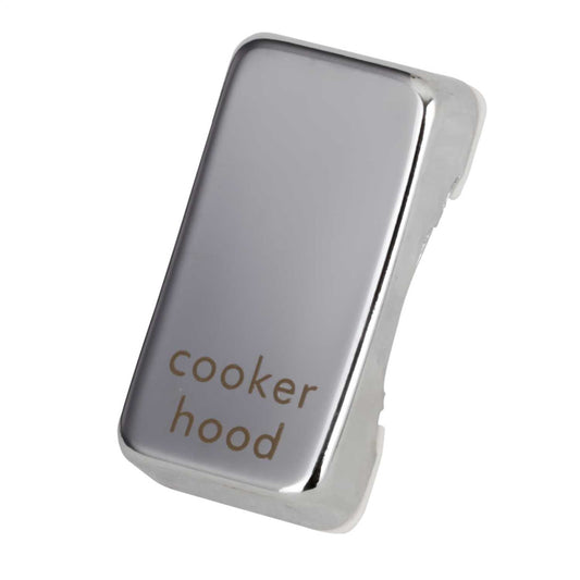 Schneider GET Ultimate Grid Switch Rocker Cap marked Cooker Hood Mirror Steel ( Pack of 6)