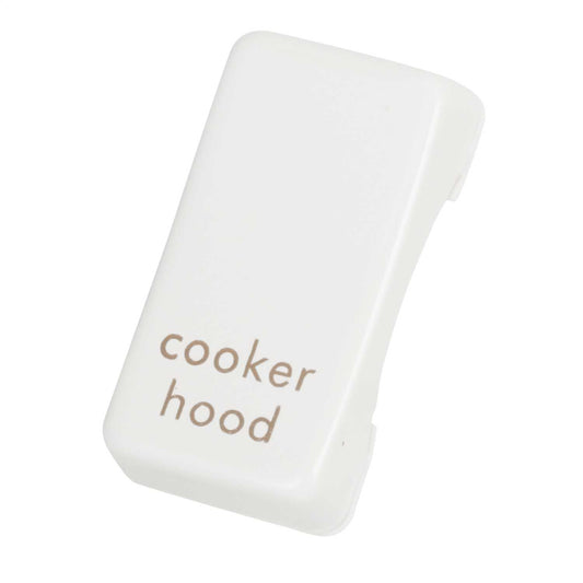 Schneider GET Ultimate Grid Switch Rocker Cap marked Cooker Hood Painted White (Pack of 6)