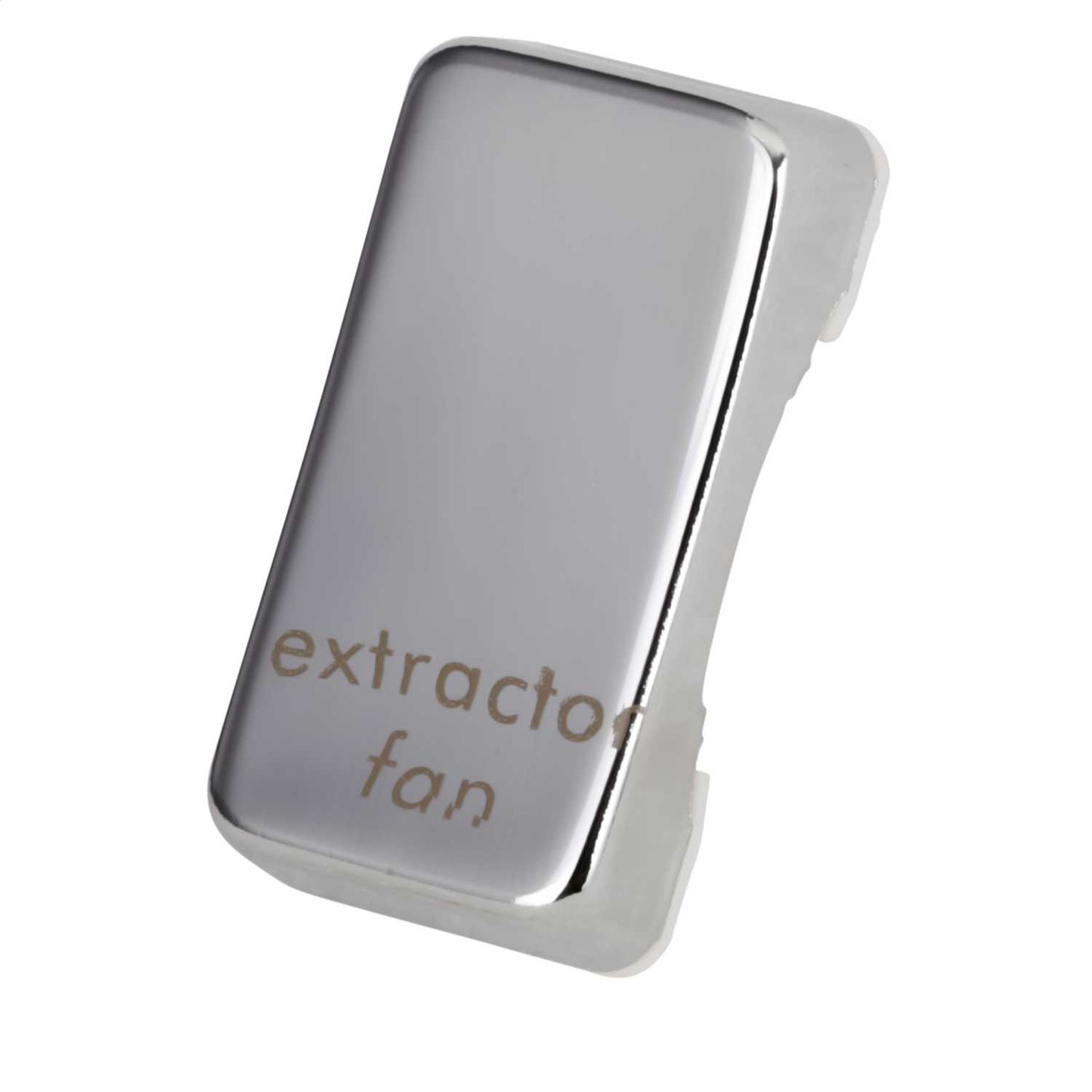 Schneider GET Ultimate Grid Switch Rocker Cap marked Extractor Fan Mirror Steel (Pack of 6)