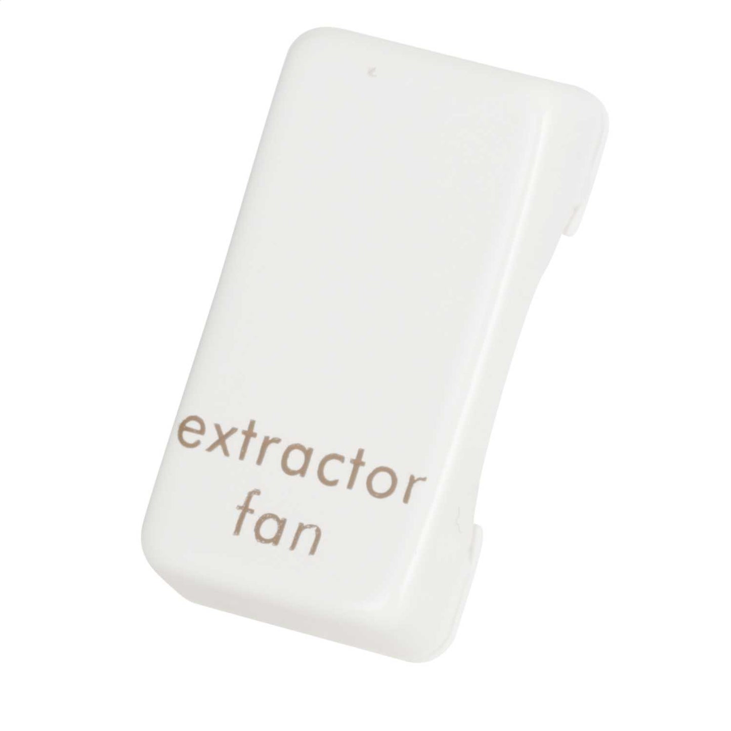 Schneider GET Ultimate Grid Switch Rocker Cap marked Extractor Fan Painted White (Pack of 6)