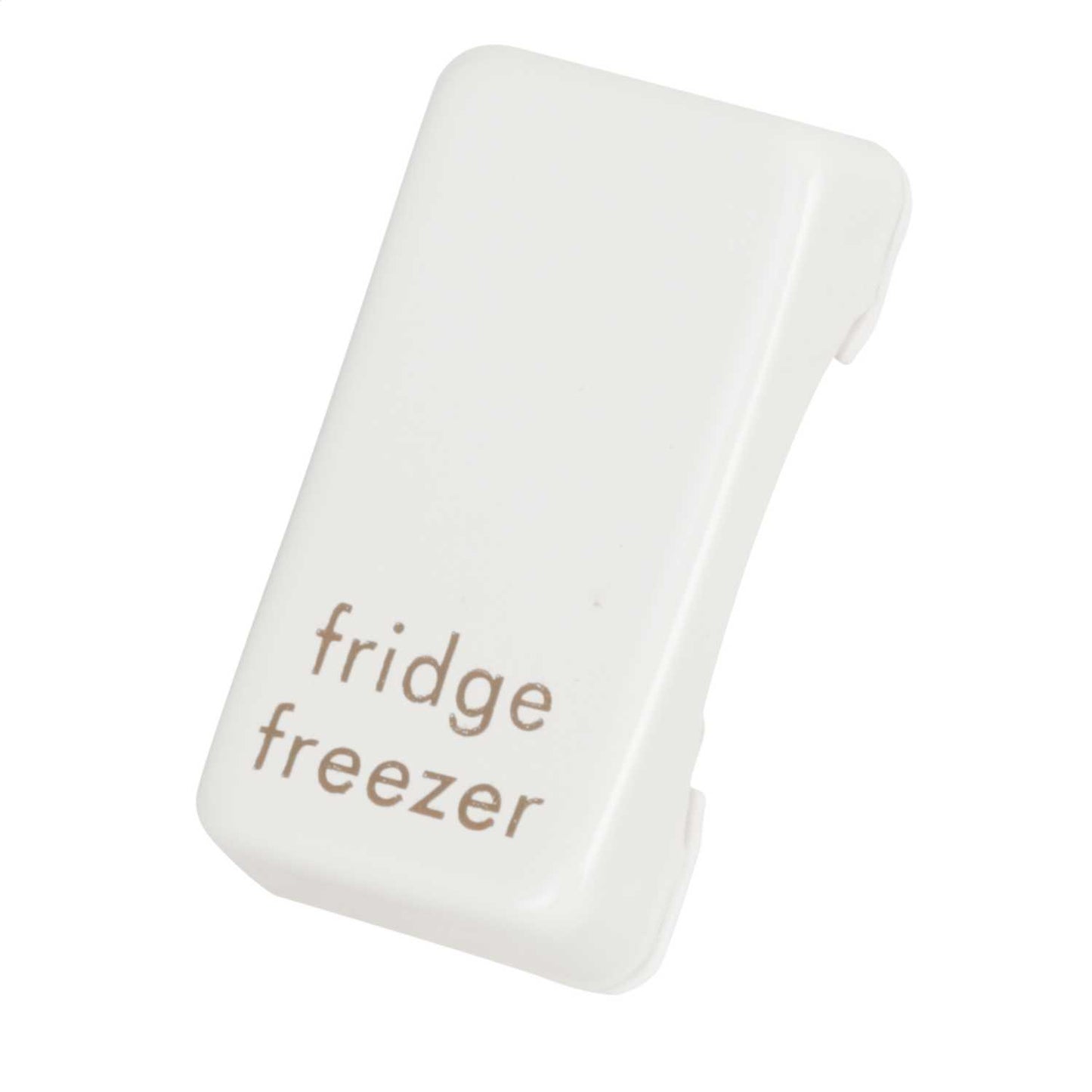 Schneider GET Ultimate Grid Switch Rocker Cap marked Fridge Freezer Painted White (Pack of 6)