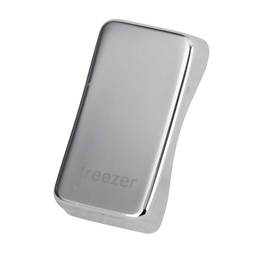 Schneider GET Ultimate Grid Switch Rocker Cap marked Freezer Mirror Steel (Pack of 6)
