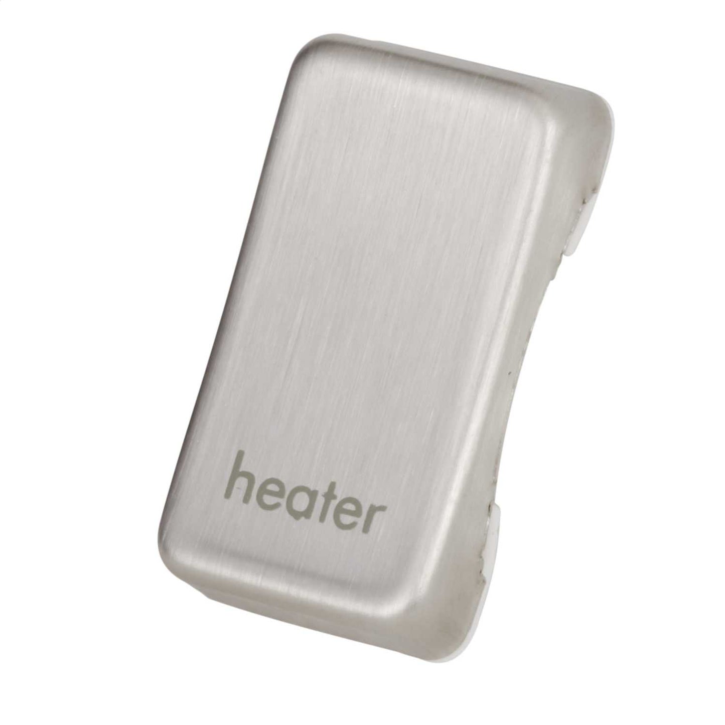 Schneider GET Ultimate Grid Switch Rocker Cap marked Heater Stainless Steel (Pack of 6)
