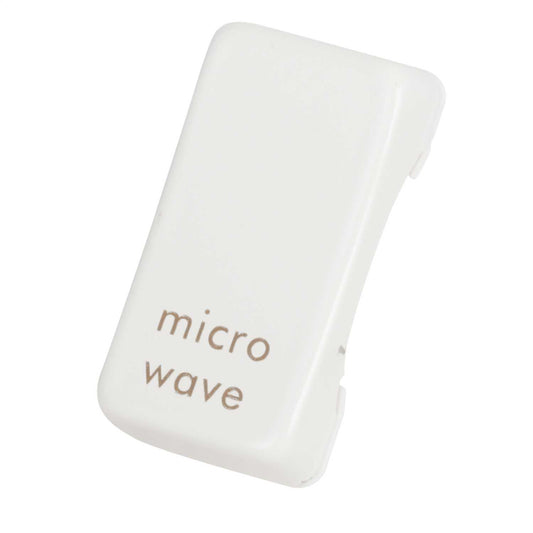 Schneider GET Ultimate Grid Switch Rocker Cap marked Microwave Painted White (Pack of 6)