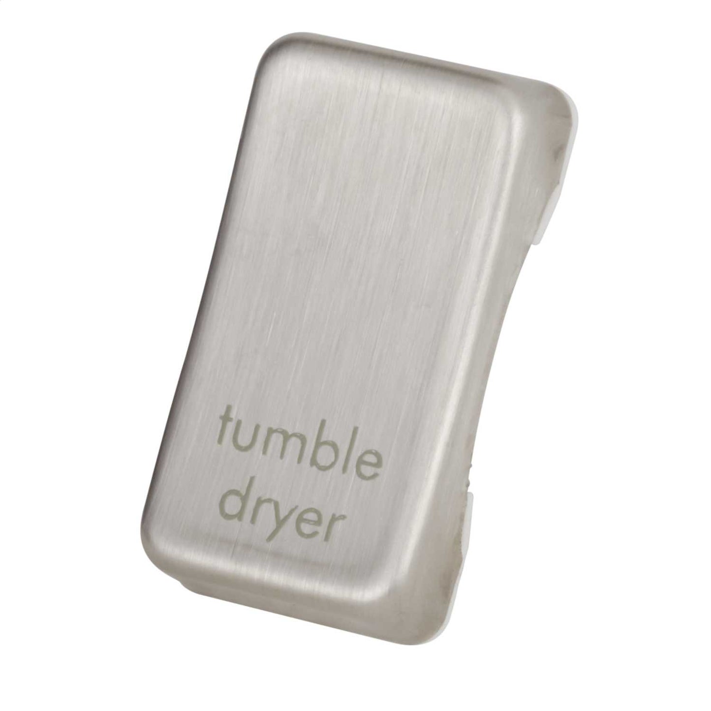 Schneider GET Ultimate Grid Switch Rocker Cap marked Tumble Dryer Stainless Steel (Pack of 6)