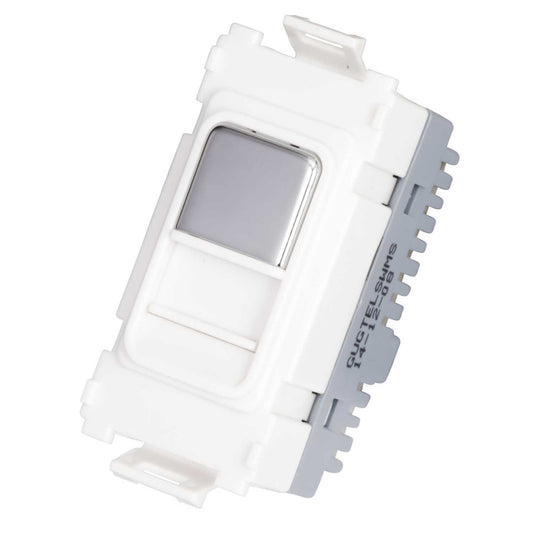 Schneider GET Ultimate Master Telephone Grid Outlet Mirror Steel White Insert