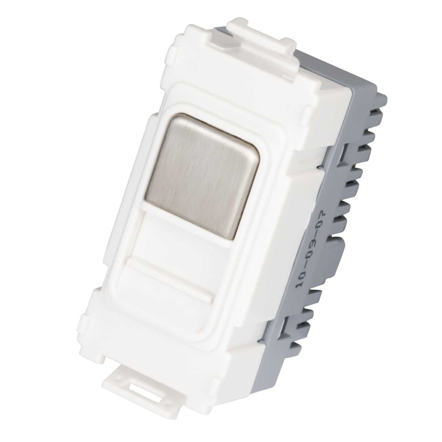 Schneider GET Ultimate Secondary Telephone Grid Outlet Stainless Steel White Insert