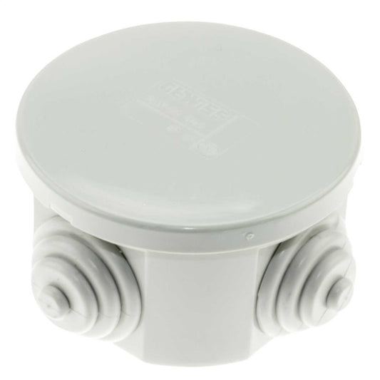 Gewiss Ø65 x 35mm Round PVC Adaptable Box Grey IP44