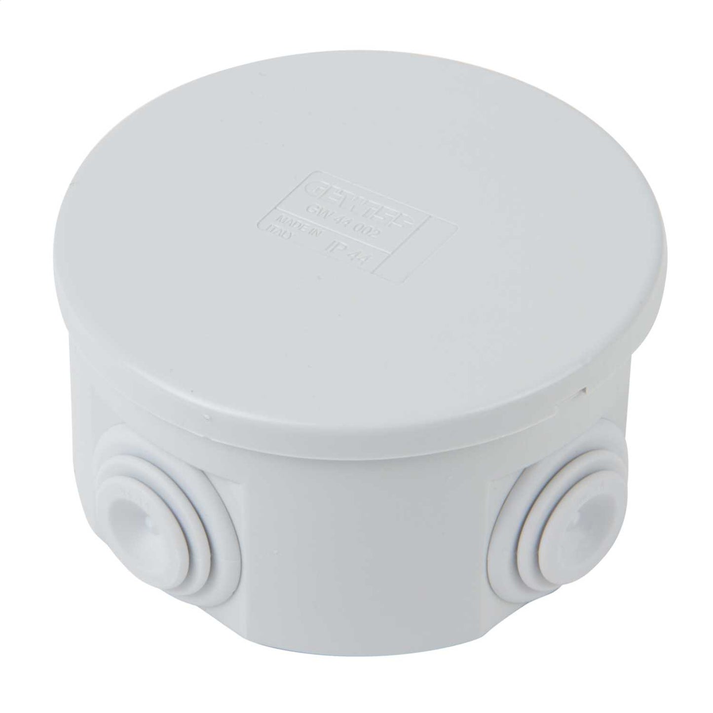 Gewiss Ø80 x 40mm Round PVC Adaptable Box Grey IP44