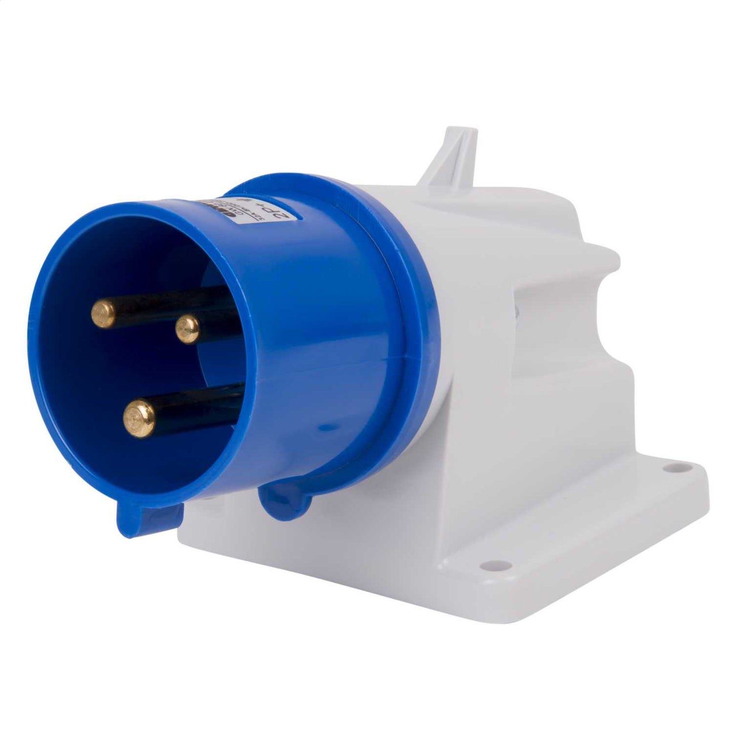 Gewiss 32A 2P+E 230V Angled Appliance Inlet IP44