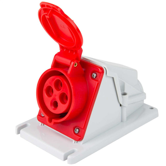 Gewiss 32A 3P+E 415V Wall Mounted Socket Outlet IP44