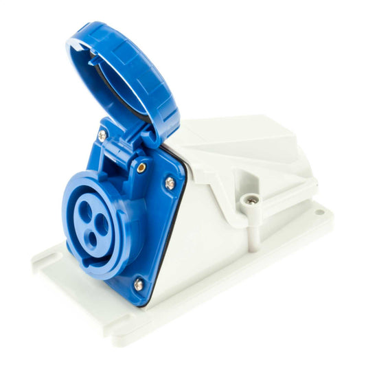 Gewiss 16A 2P+E 230V Wall Mounted Socket IP67