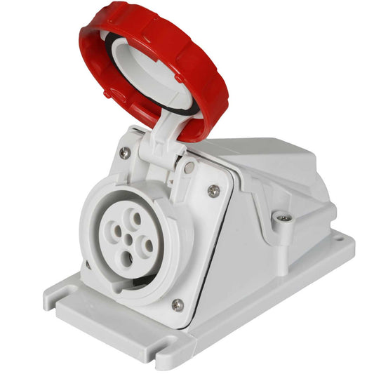Gewiss 16A 3P+E 415V Angled Wall Mounted Socket IP67