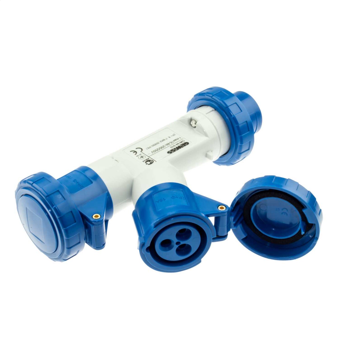 Gewiss 16A 2P+E 230V 2 Way Socket Outlet IP67