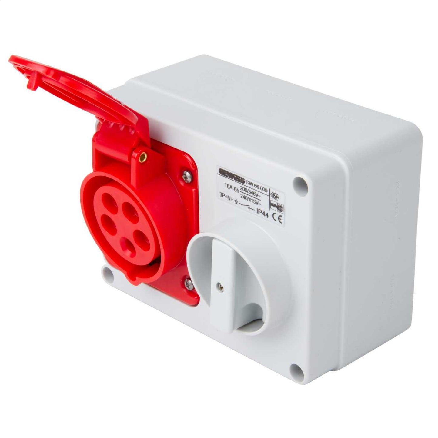 Gewiss 16A 3P+N+E 415V Interlocked Switched Socket IP44