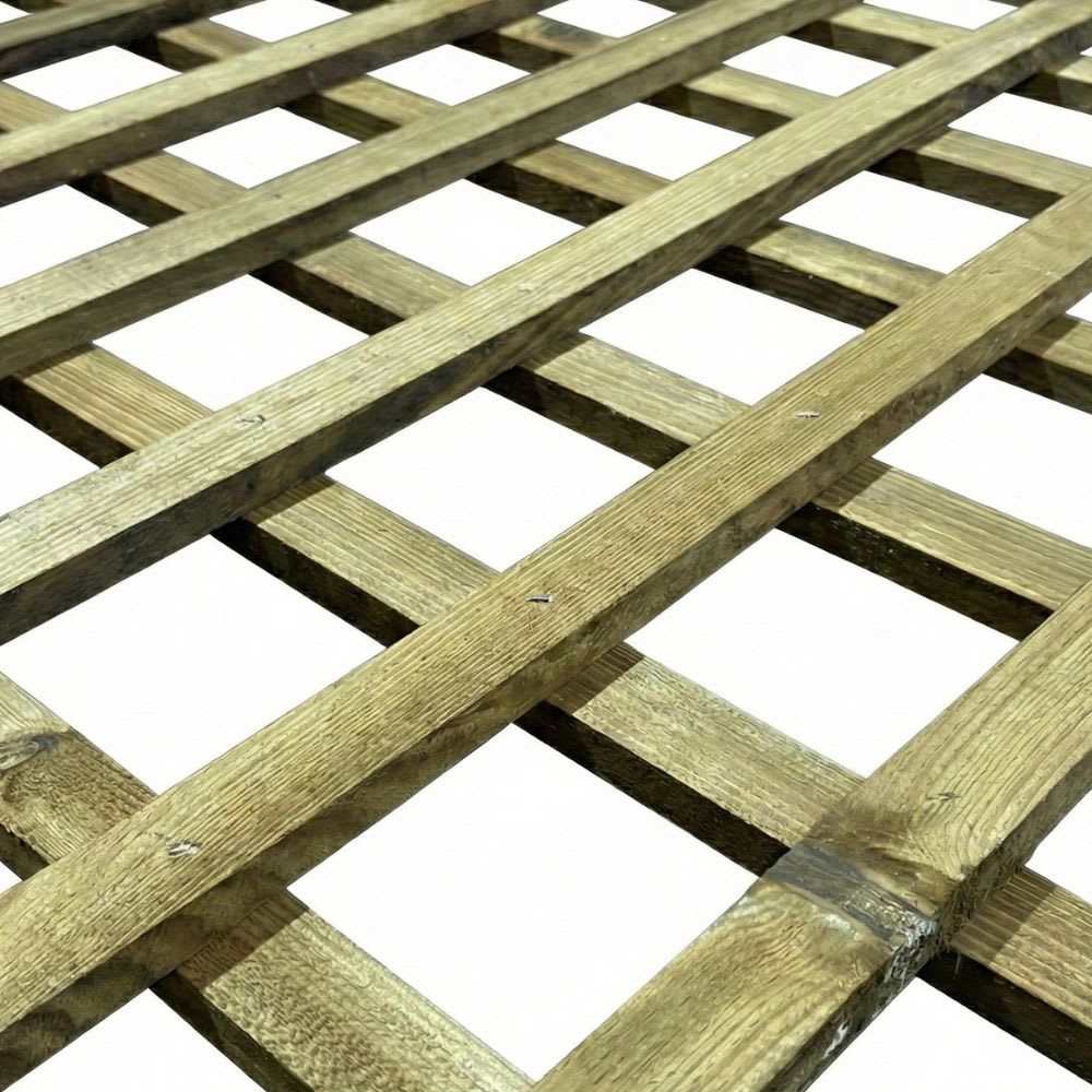 6' x 6' Heavy Duty Green Treated Trellis (1.83m x 1.83m)