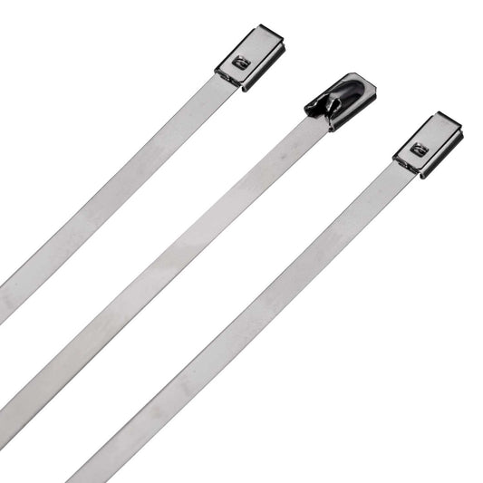 Norslo 200mm x 4.6mm Cable Ties Stainless Steel (Pack of 100)
