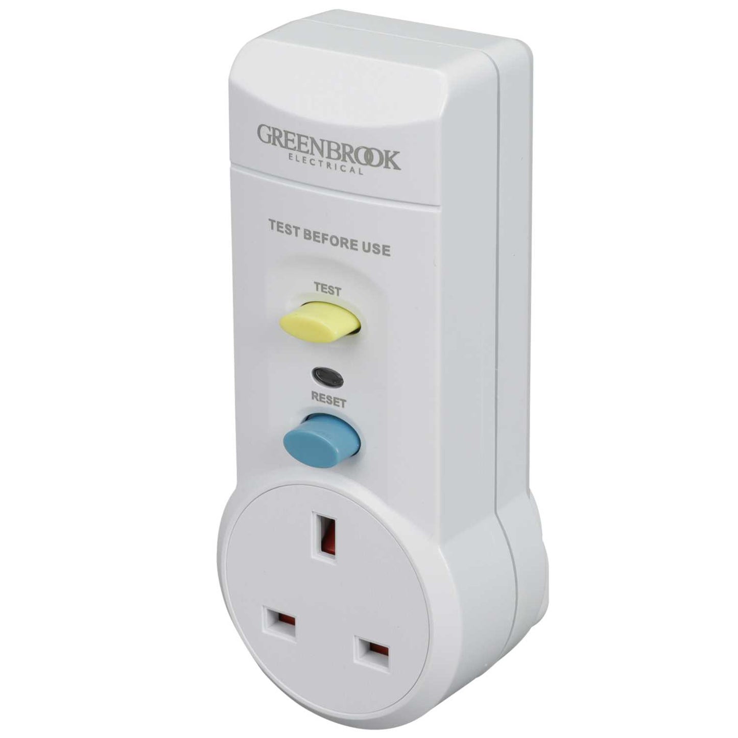 Greenbrook 13A 30mA RCD Safety Adaptor White