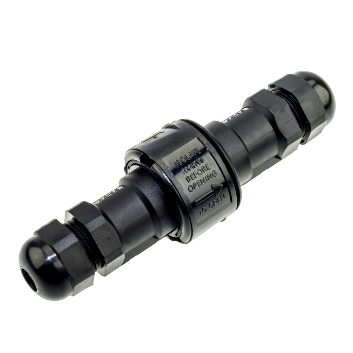 Greenbrook 16A In-Line Cable Connector IP68 Black