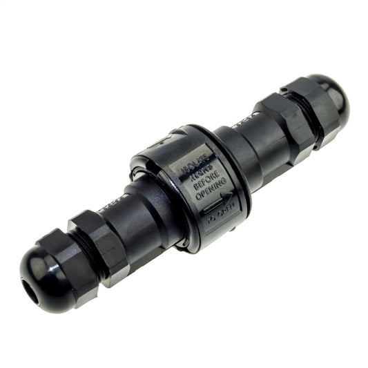 Greenbrook 16A In-Line Cable Connector IP68 Black
