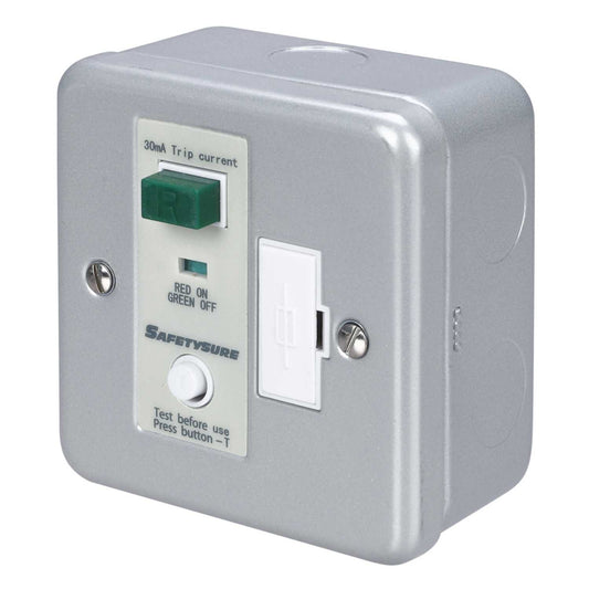 Greenbrook 13A DP RCD Fused Spur Metal Clad