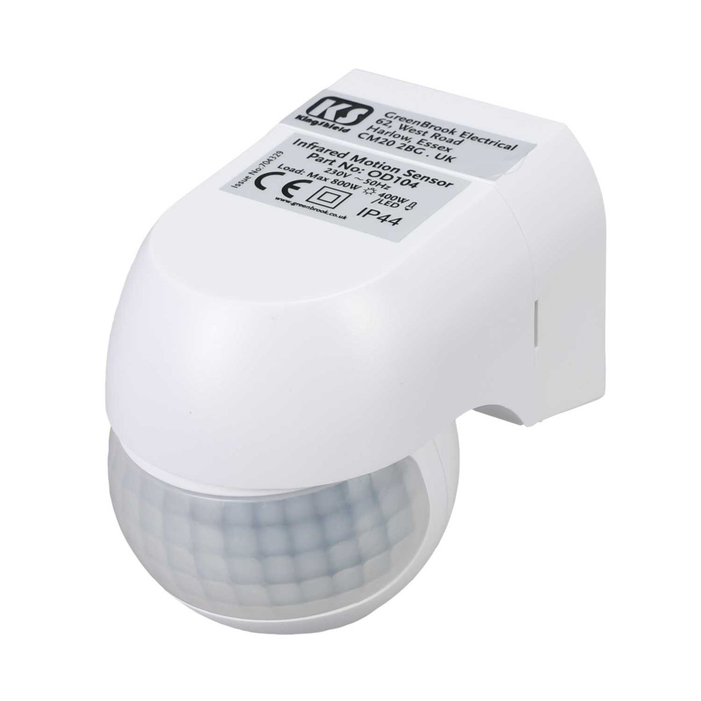 Greenbrook Orion 180° PIR Motion Detector IP44 White