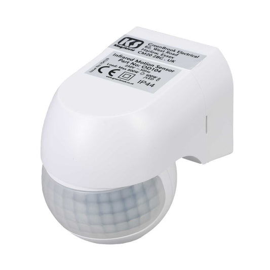 Greenbrook Orion 180° PIR Motion Detector IP44 White