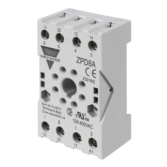 Greenbrook 8 Pin Relay Base for PRR208 8 Pin Relays