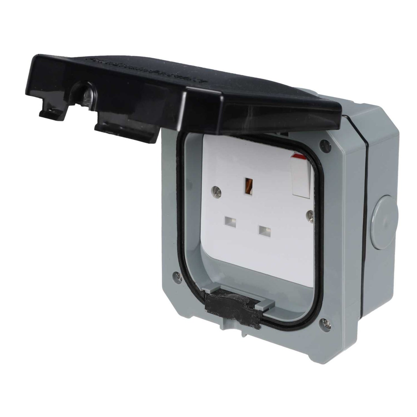 Greenbrook 13A 1 Gang Weatherproof Switched Socket IP66
