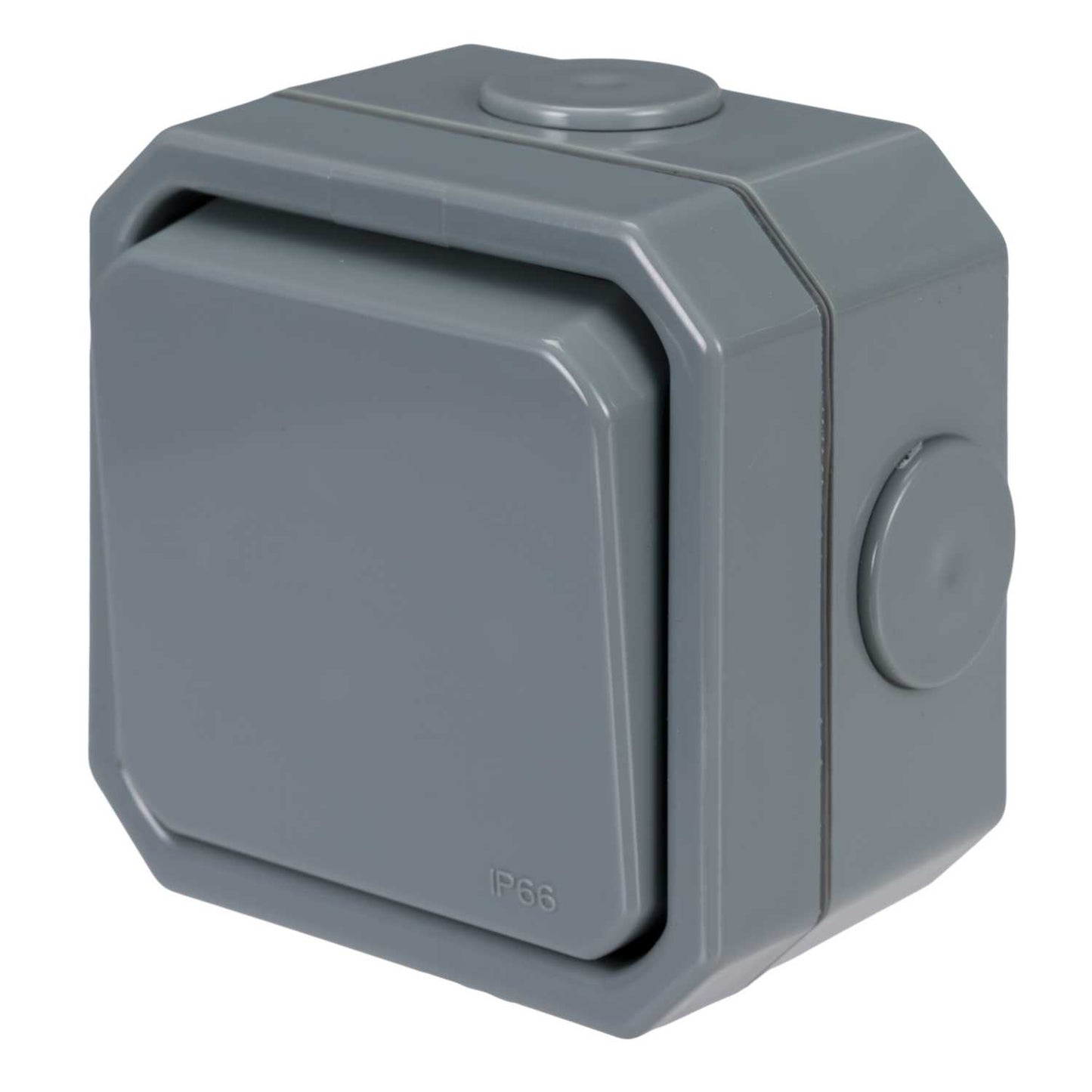 Greenbrook 10A 1 Gang 2 Way Weatherproof Light Switch IP66 Grey