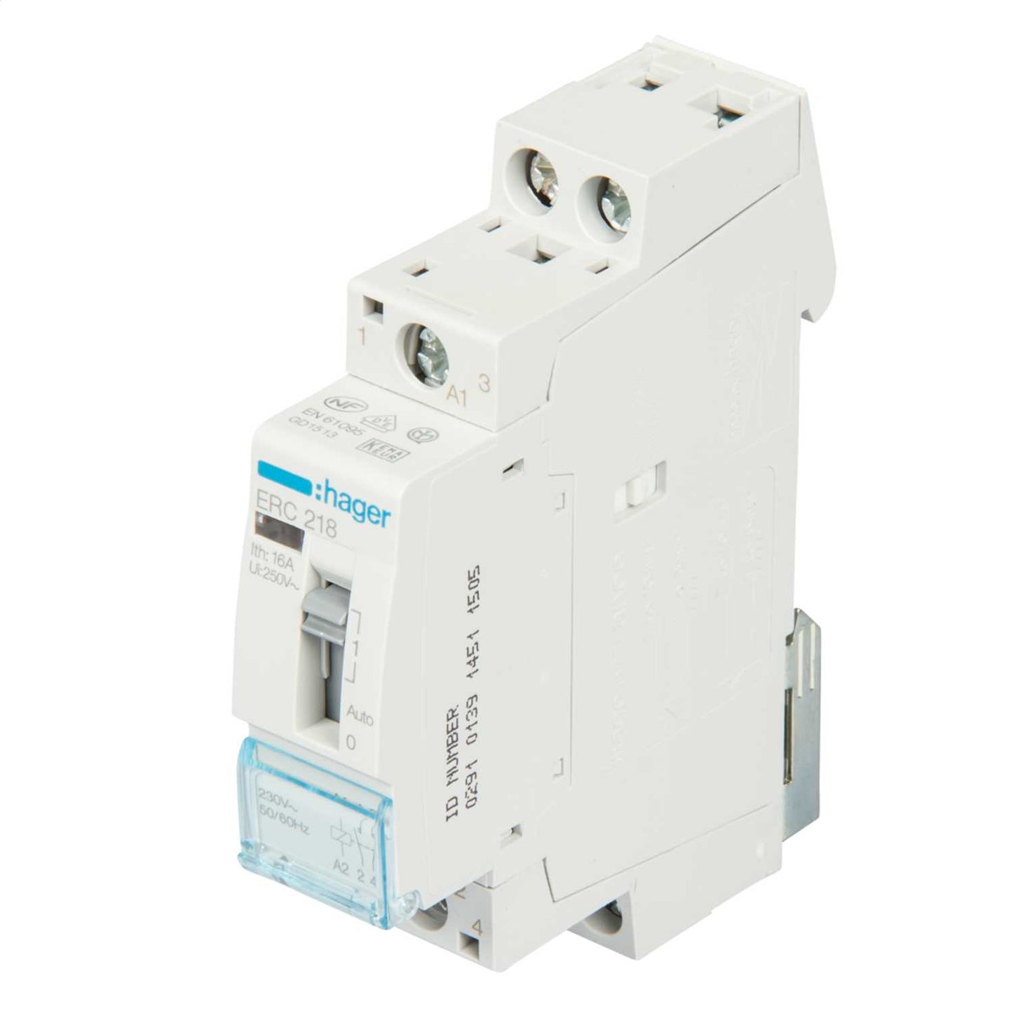 Hager 230V 50Hz Relay 1 NC + 1 NO Contacts