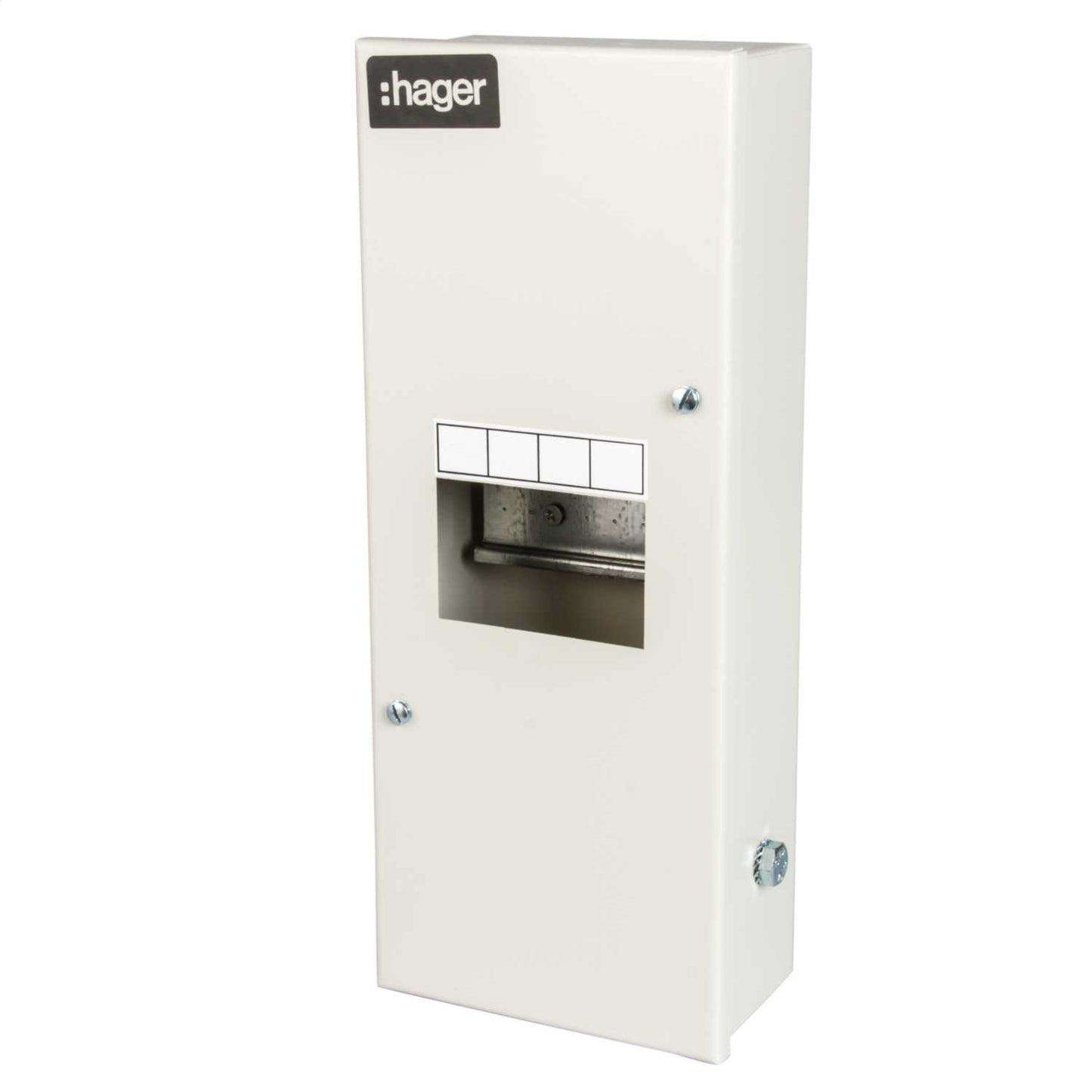 Hager 4 Module Metal Clad Extended Height Enclosure