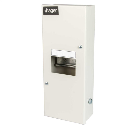 Hager 4 Module Metal Clad Extended Height Enclosure