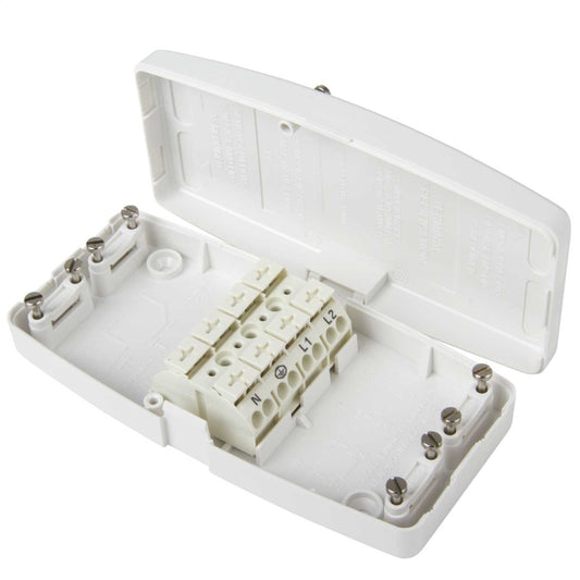 Hager Ashley 20A 4 Terminal Maintenance Free Junction Box White