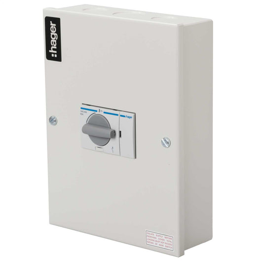 Hager 63A TP+SN Metal Isolator Switch Disconnector