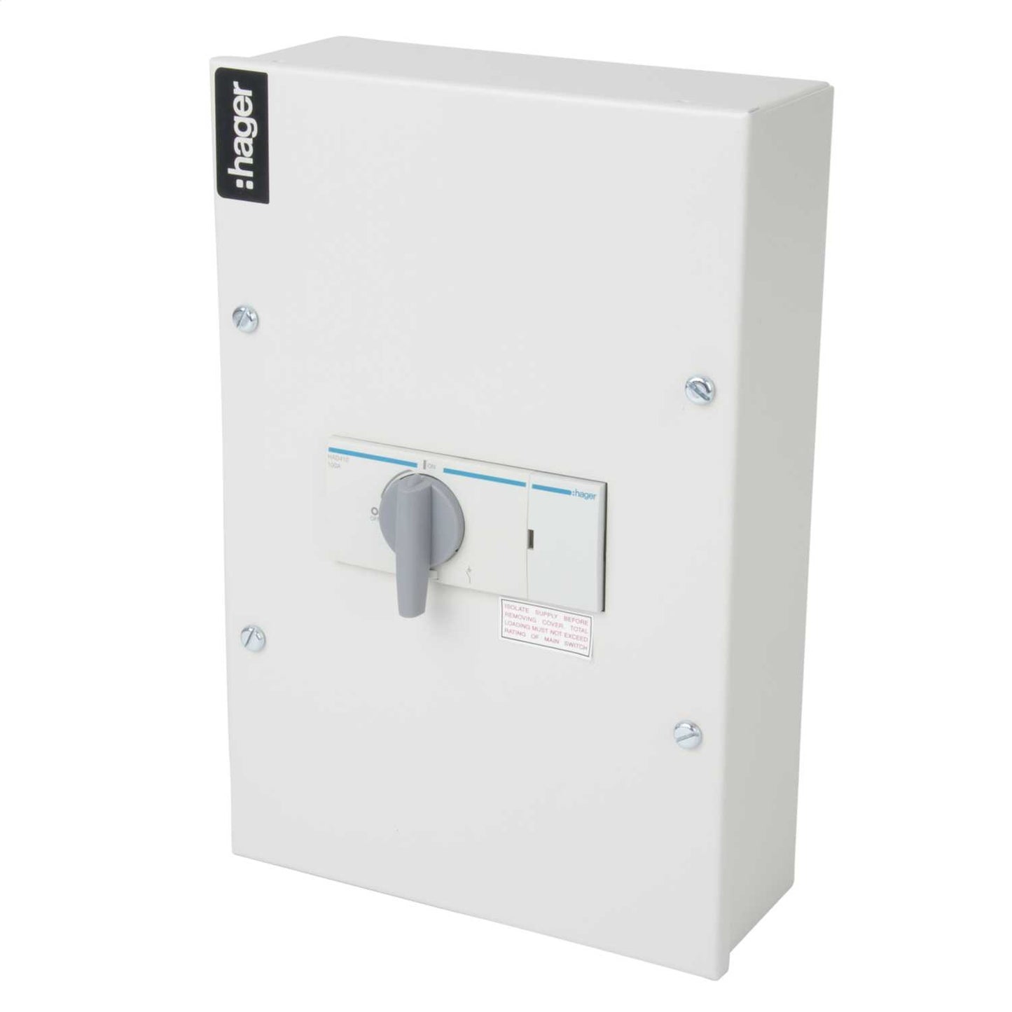 Hager 100A TP+SN Metal Isolator Switch Disconnector