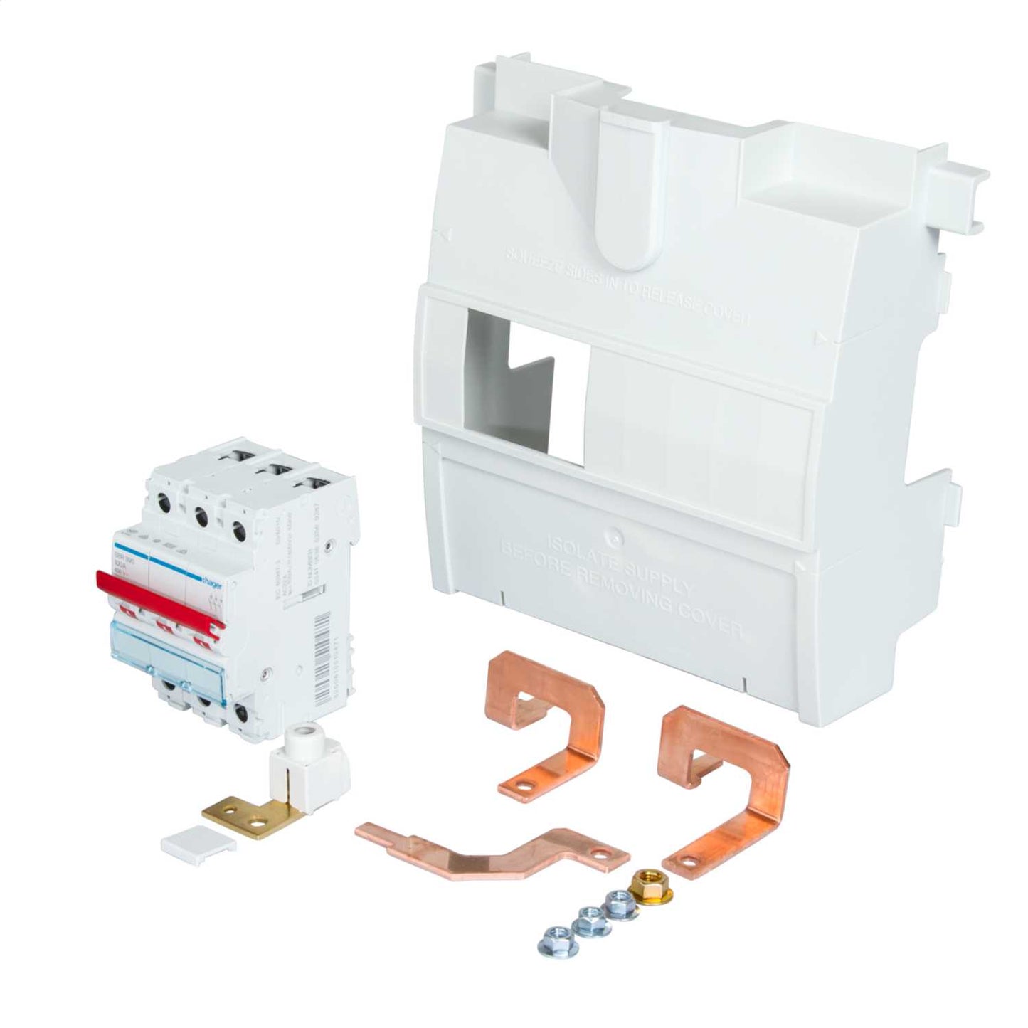 Hager 100A Triple Pole Switch Disconnector Incomer Kit