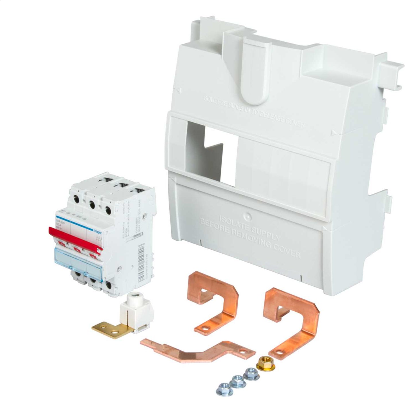 Hager 125A Triple Pole Switch Disconnector Incomer Kit