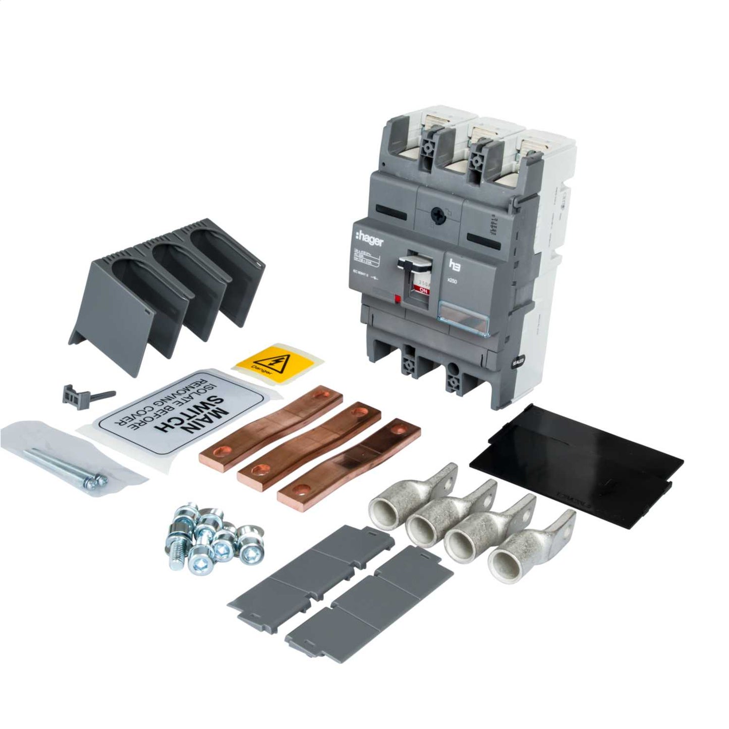Hager 250A Triple Pole Isolator Incomer Kit