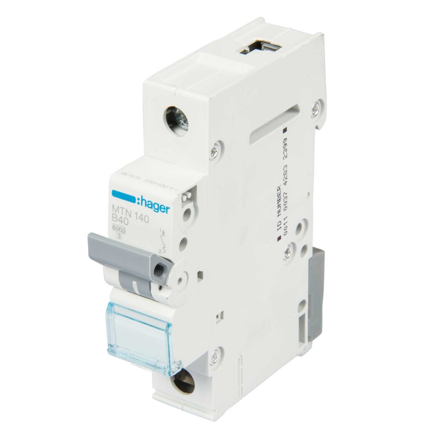 Hager 40A Single Pole 6kA B Curve MCB