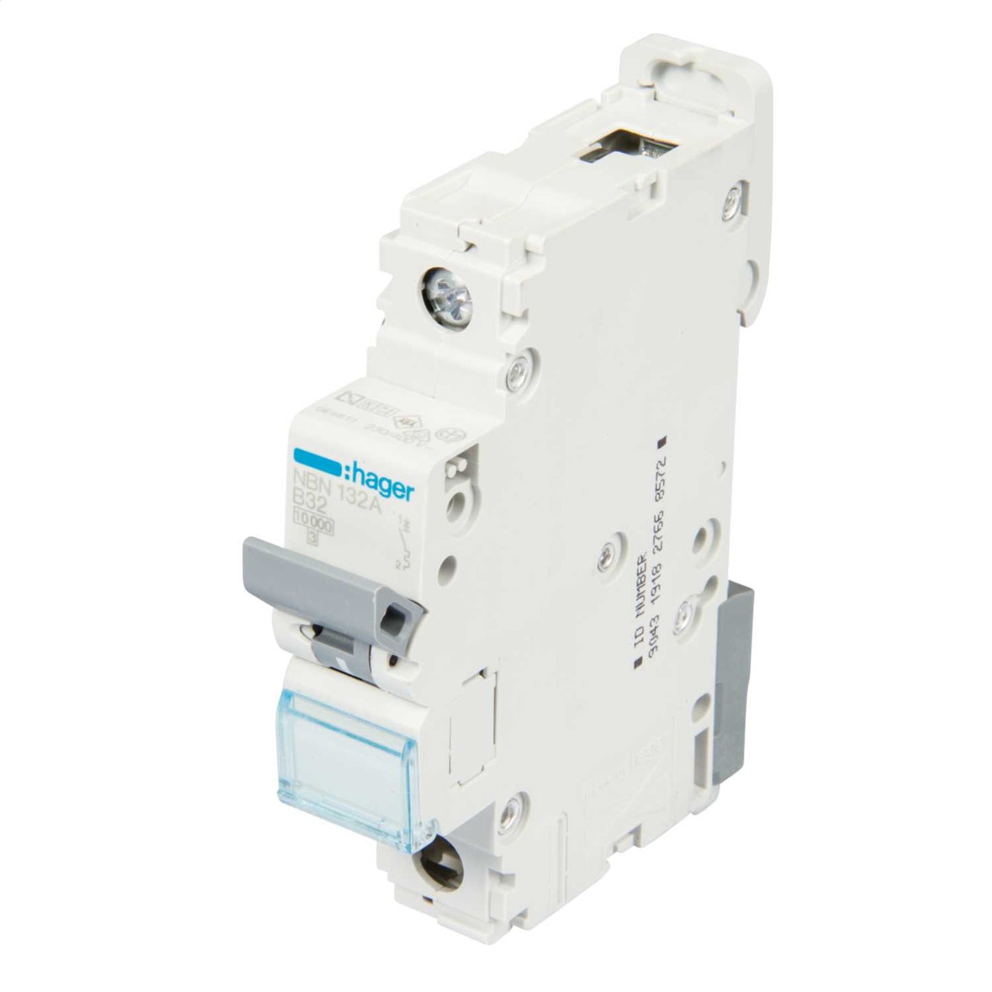 Hager 32A Single Pole 10kA B Curve MCB