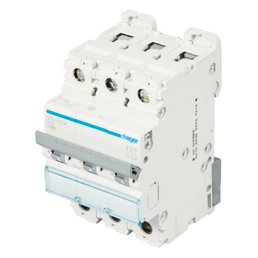 Hager 32A Triple Pole 10kA D Curve MCB
