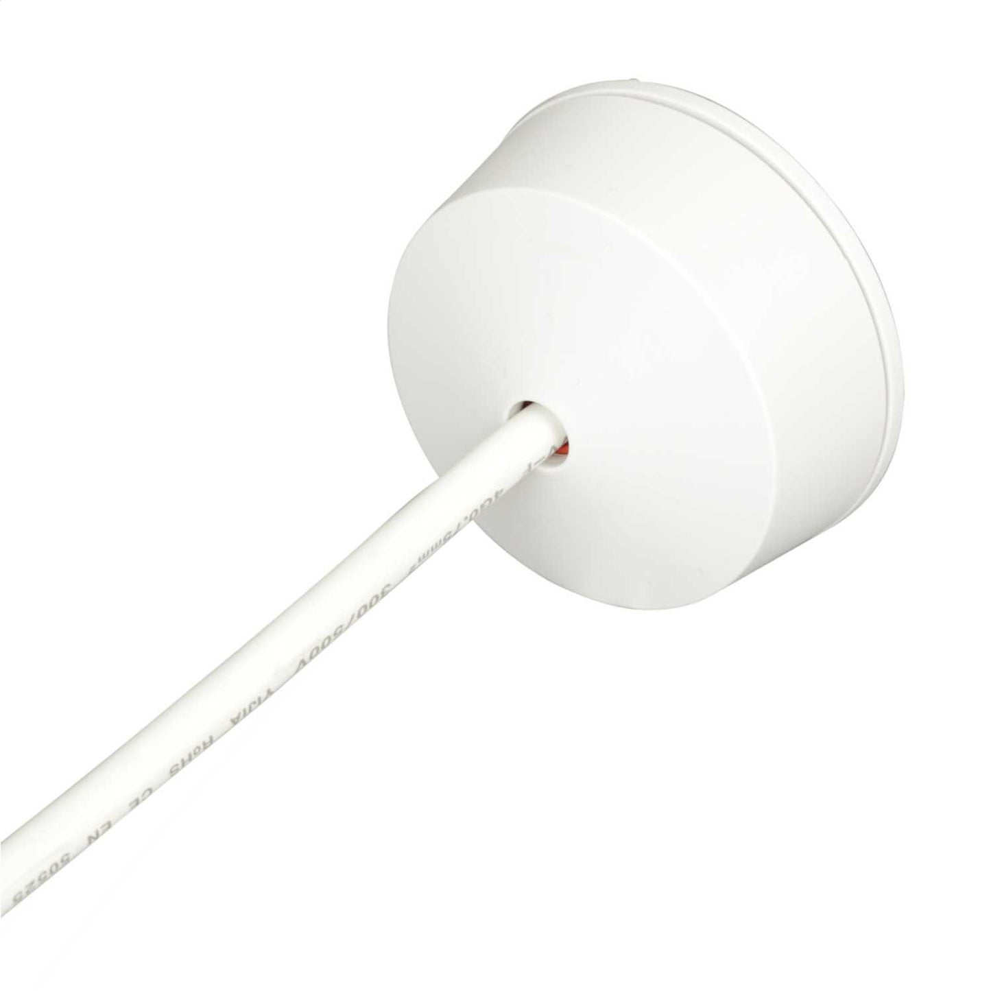 Hager Klik 6A 3 Pin Pre-Wired Plug-In Ceiling Rose with 2m 0.75mm² LSF Cable White