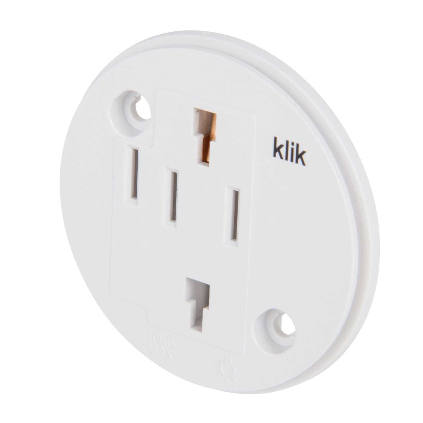 Hager Klik 6A 4 Pin Round Socket White