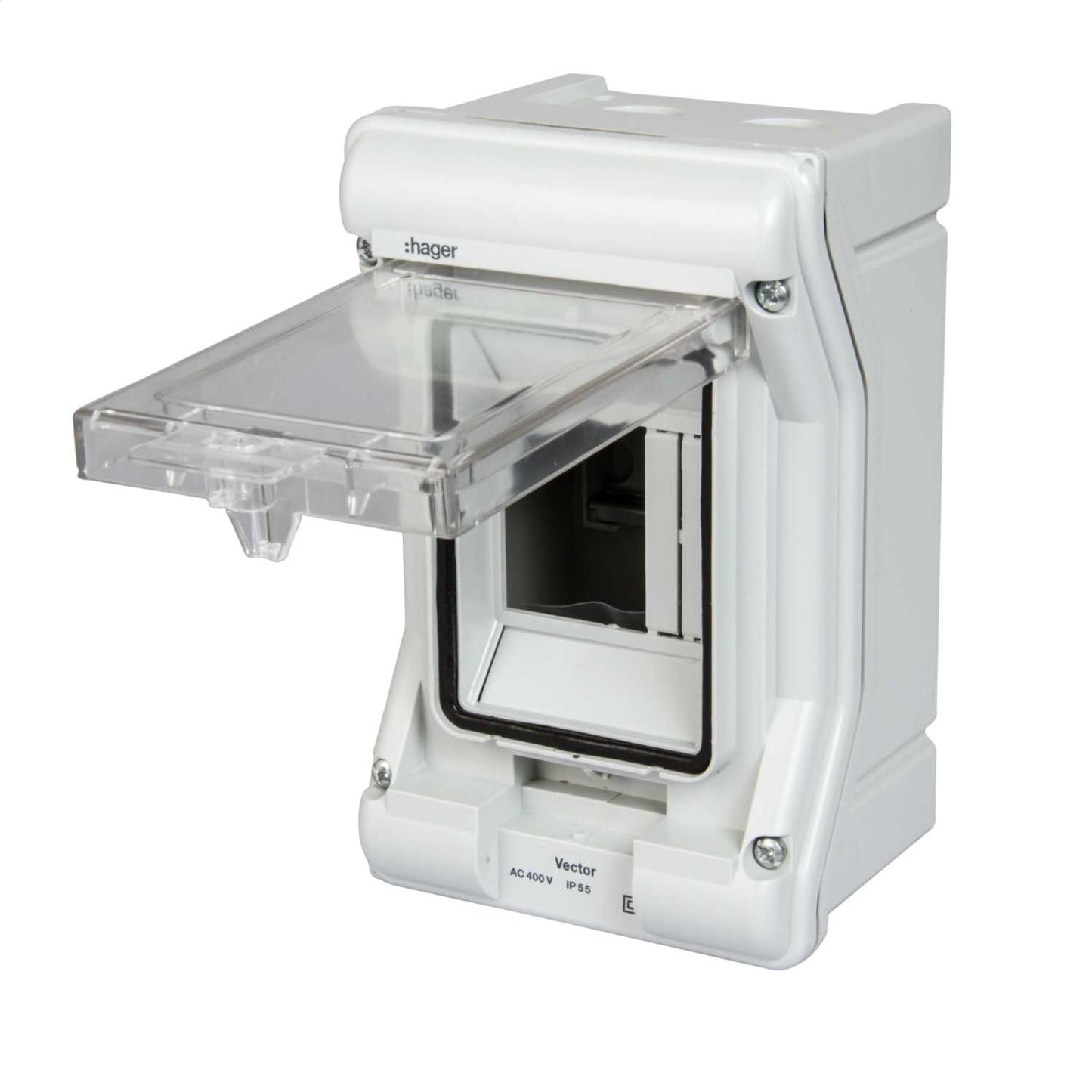 Hager Vector 3 Module Insulated IP55 Enclosure with Earth and Neutral Bar