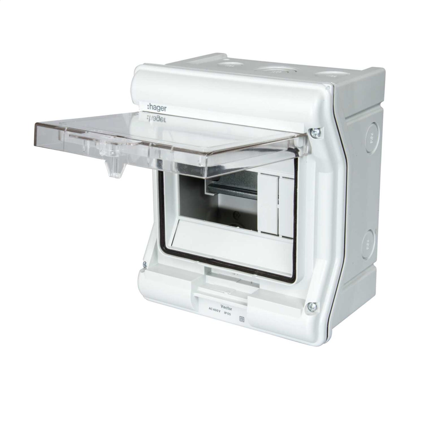 Hager Vector 6 Module Insulated IP55 Enclosure with Earth and Neutral Bar