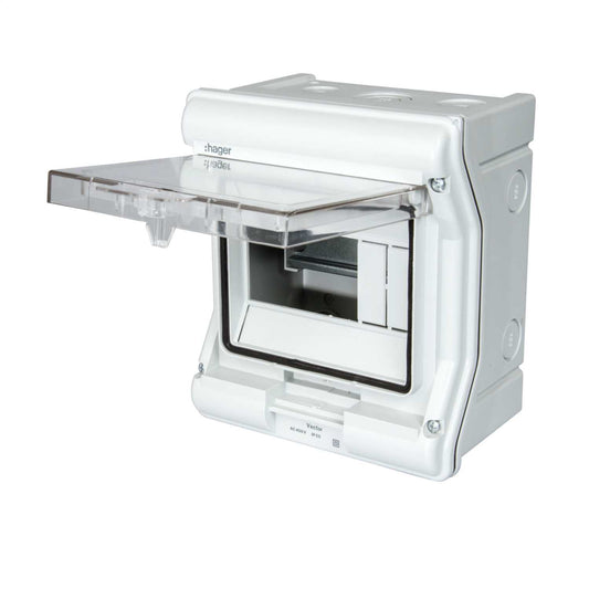 Hager Vector 6 Module Insulated IP55 Enclosure with Earth and Neutral Bar