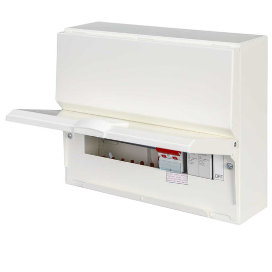 Hager 8 Way 100A Isolator Incomer Metal Clad Consumer Unit with Type 2 SPD