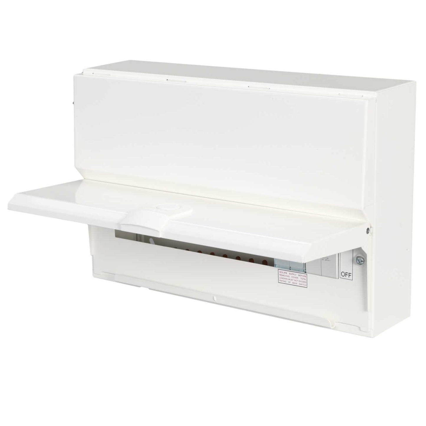 Hager 12 Way 100A Isolator Incomer Metal Clad Consumer Unit with Type 2 SPD