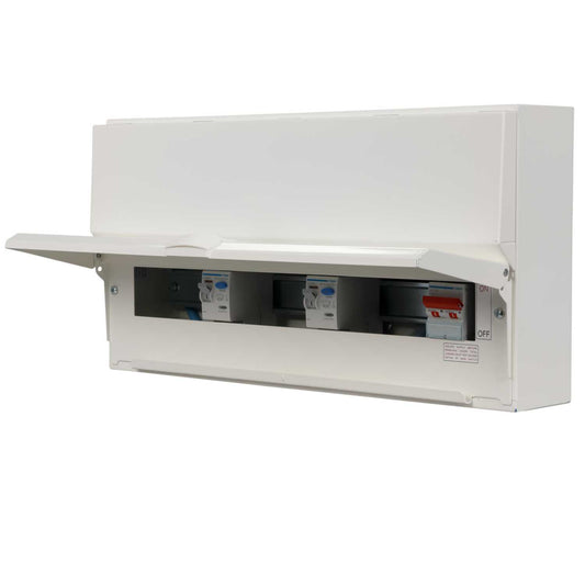 Hager 16 Way Dual 100A RCD High Integrity Metal Clad Consumer Unit